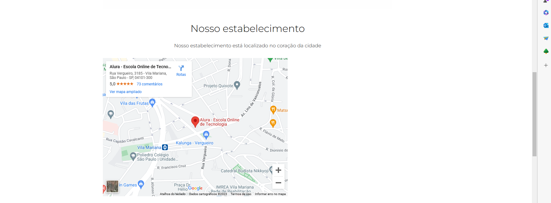 MAPA NO SITE