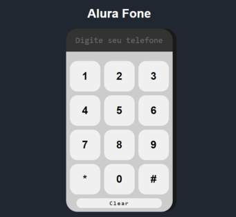 interface do Alura Fone