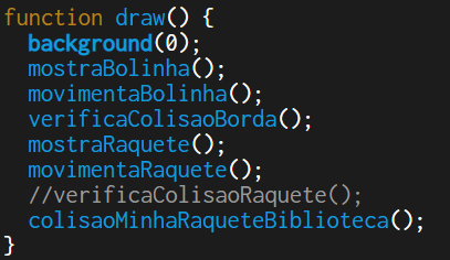 código da function draw