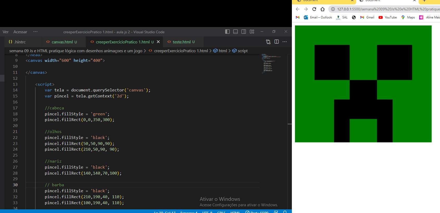 imagem codigo html e pagina web 