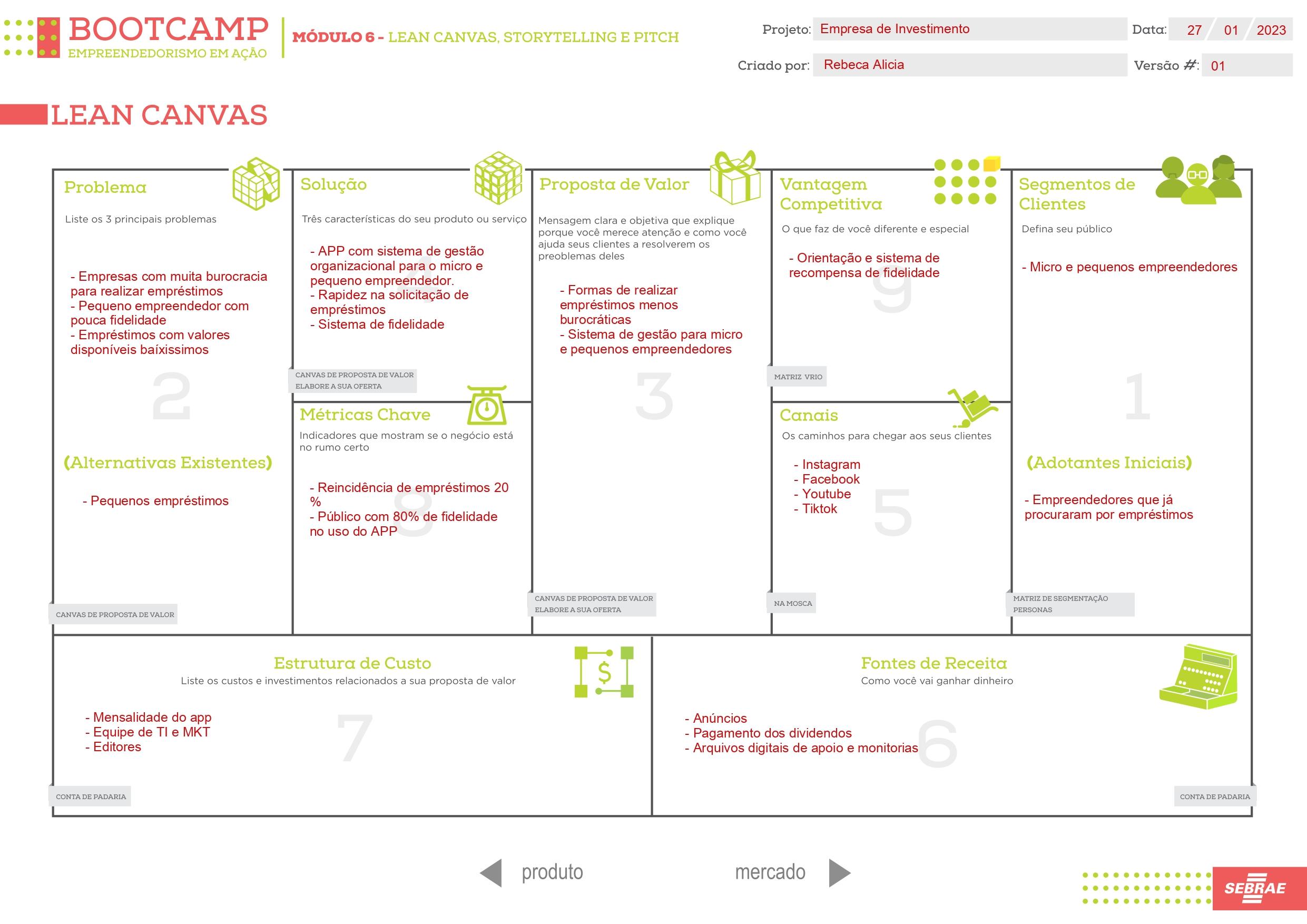 atividade lean canvas design de serviços alura cursos online de