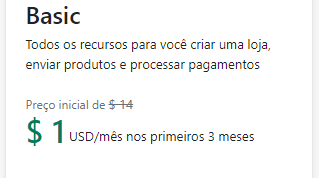 Plano Basic selecionado e teste concluído com sucesso