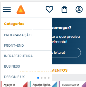 swiper-pagination fica visível no menu hambúrguer