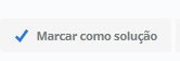 Botão "Marcar como solução" do Fórum Alura