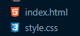 Maneira que os arquivos ficam exibidos no Visual Studio Code