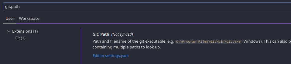 Configuração do git.path