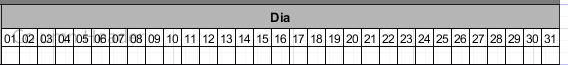 calendário em jasper