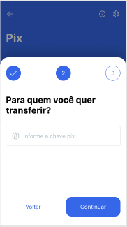 Pix - transferência - usuário