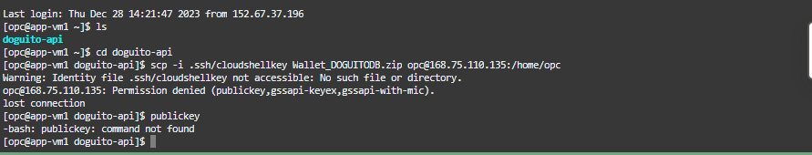Fiz o processo da aula, porém de um erro e não estava conseguindo aparecer a pagina inicial quando colocava o ip publico em meu navegador, decidir refazer todo o processo desde a criação do banco de dados até a configuração no shell, porém quando vou inserir o arquivo zip da ess erro e não sei como resolver-lo. OBS: já apaguei o diretório e também ja apaguei o antigo aquivo zip do db