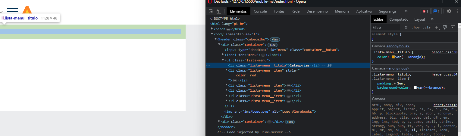 o browser não está conseguindo aplicar as cores das variáveis no texto