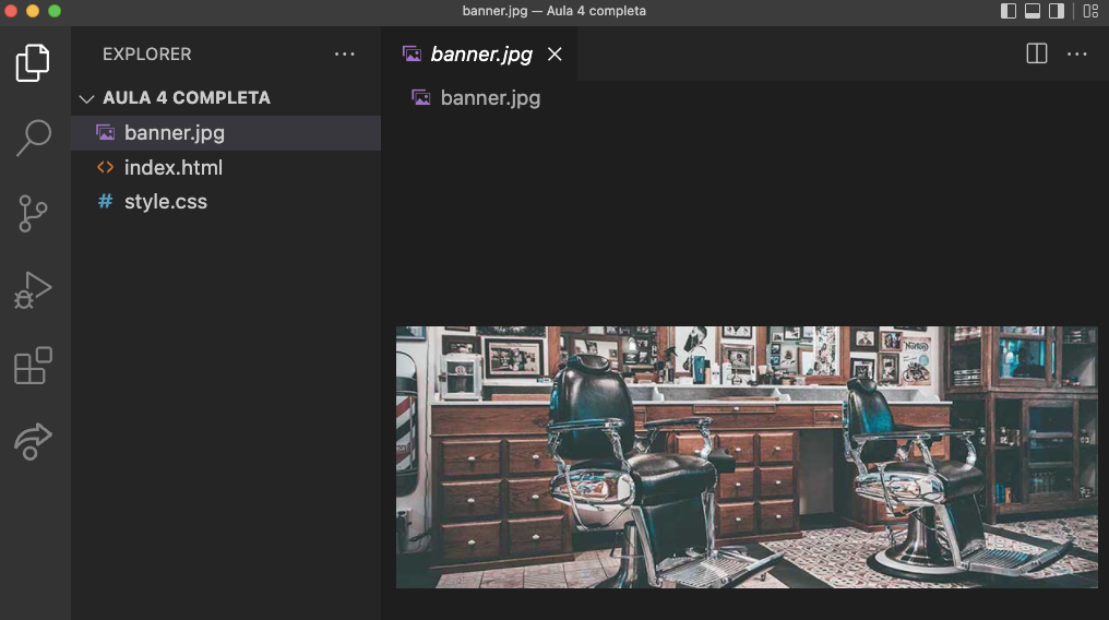 screenshot do VSCode exibindo o arquivo banner.jpg