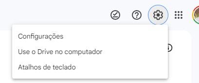 Configurações do Google Drive