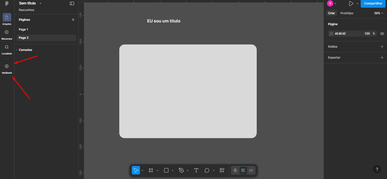 Localização das variaveis atualmente