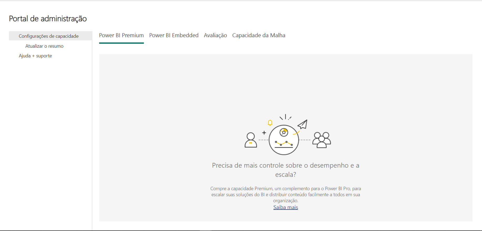 Imagem direta da minha conta no Power BI Online