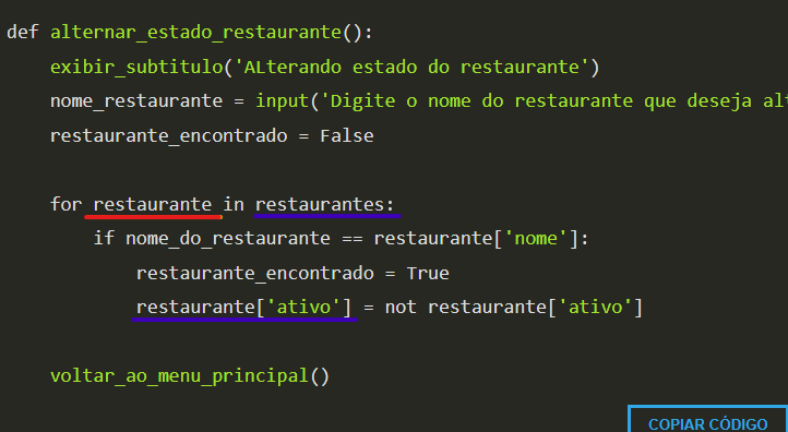 restaurante é uma referencia ao restaurantes?