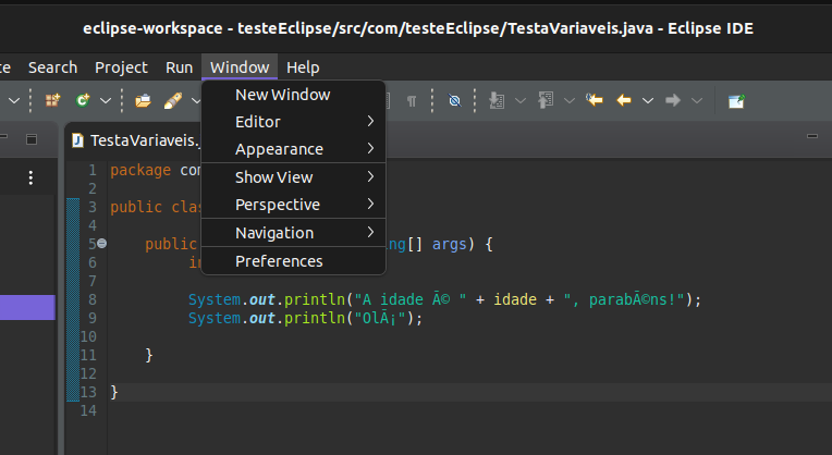 Eclipse Workspace