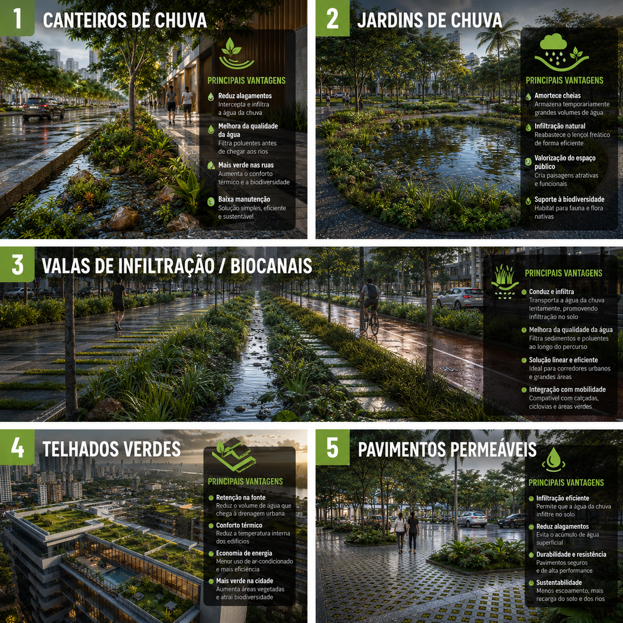 Tipologias Paisagísticas de Microdrenagem Urbana