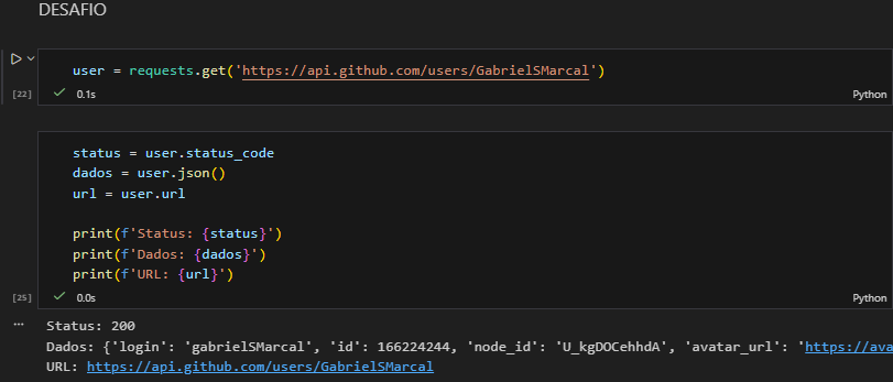 Criação das variáveis. Para manter DRY, coloquei o json em uma variável para utilizar na próxima parte do exercício