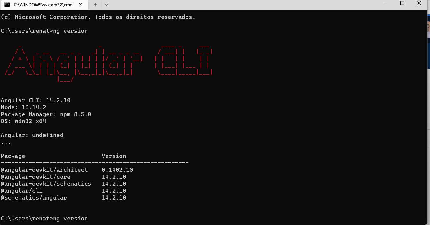 versao-angula-cli