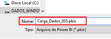 Salvando o arquivo Carga dados 005