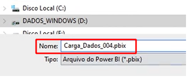 Salvando o arquivo Carga dados 004
