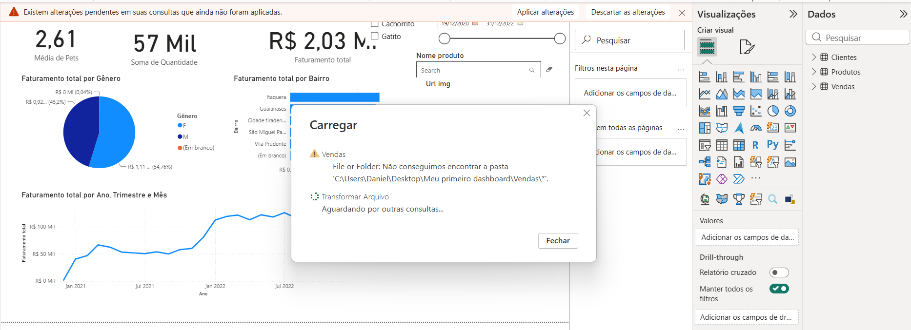 Caminho necessita url do onedrive
