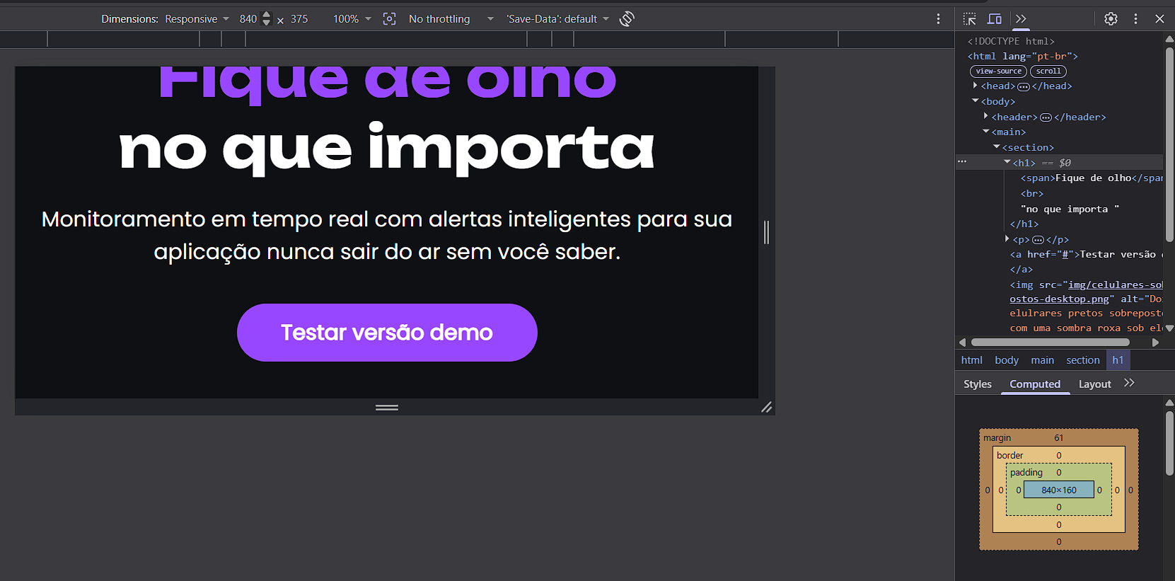 imagem da tela do celular quando de lado