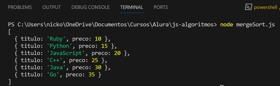 Print terminal VS Code