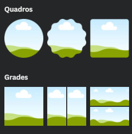 Quadros e Grades no Canva