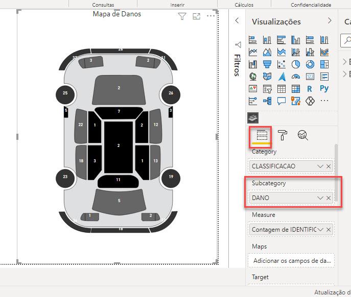 Campos do Power BI