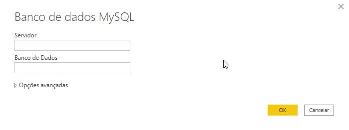 Conexão Power BI MySQL