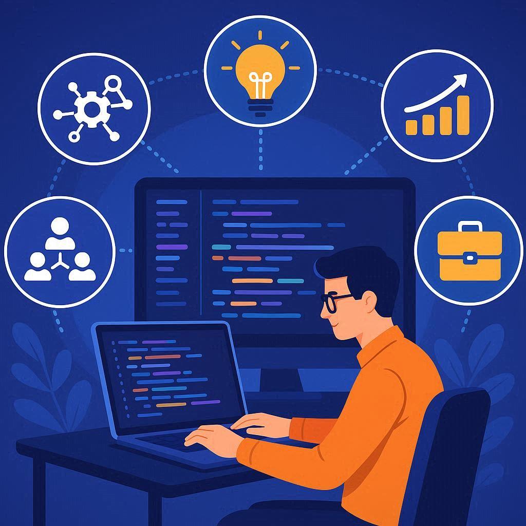 Programador trabalhando