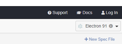 Imagem mostrando o campo para seleção do browser