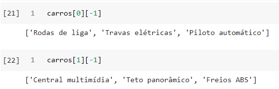 Imagem realizando um slice simples para selecionar apenas os elementos que aluno solicitou. O slice foi realizado da forma simples conforme ensinado pelo professor durante as aulas