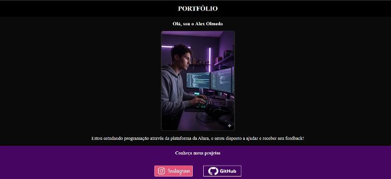 Imagem do portfólio com hover do Instagram ativado