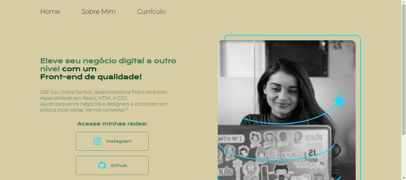 Imagem da home do projeto de Nerlande Júnior