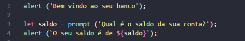 Código em JavaScript de Larissa Yume Serikyaku para o desafio quatro do curso de lógica de programação: mergulhe em programação em JavaScript