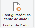 Icone do power BI: "Configuração de fonte de dados