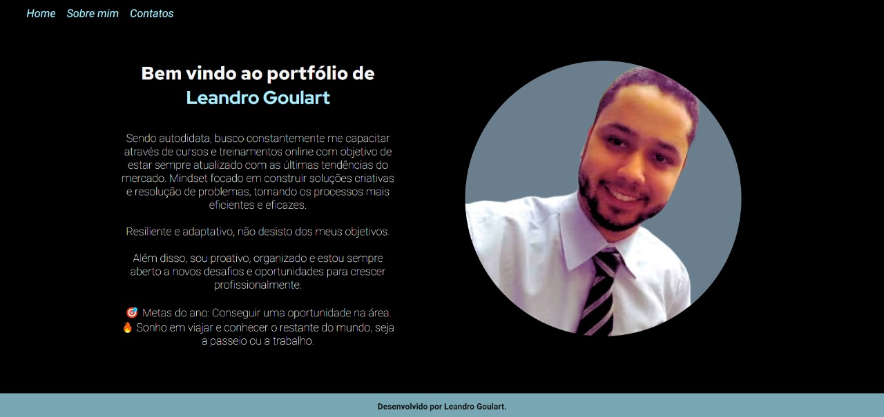Página de Apresentação Pessoal