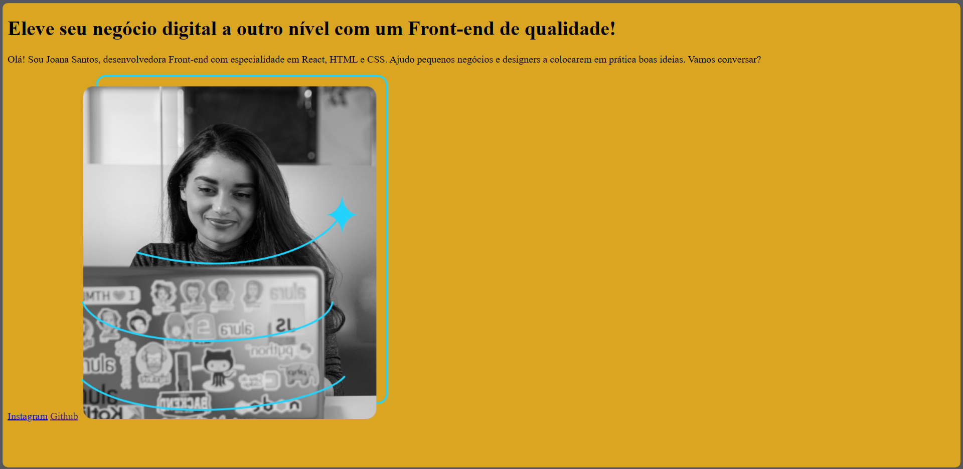 Print com a tela do projeto