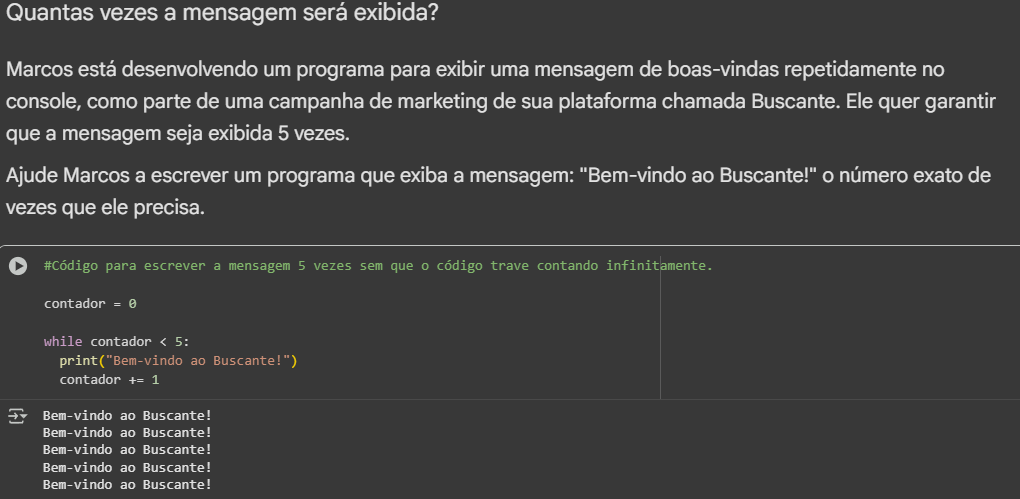Print do meu colab sobre a resolução do problema da mensagem!