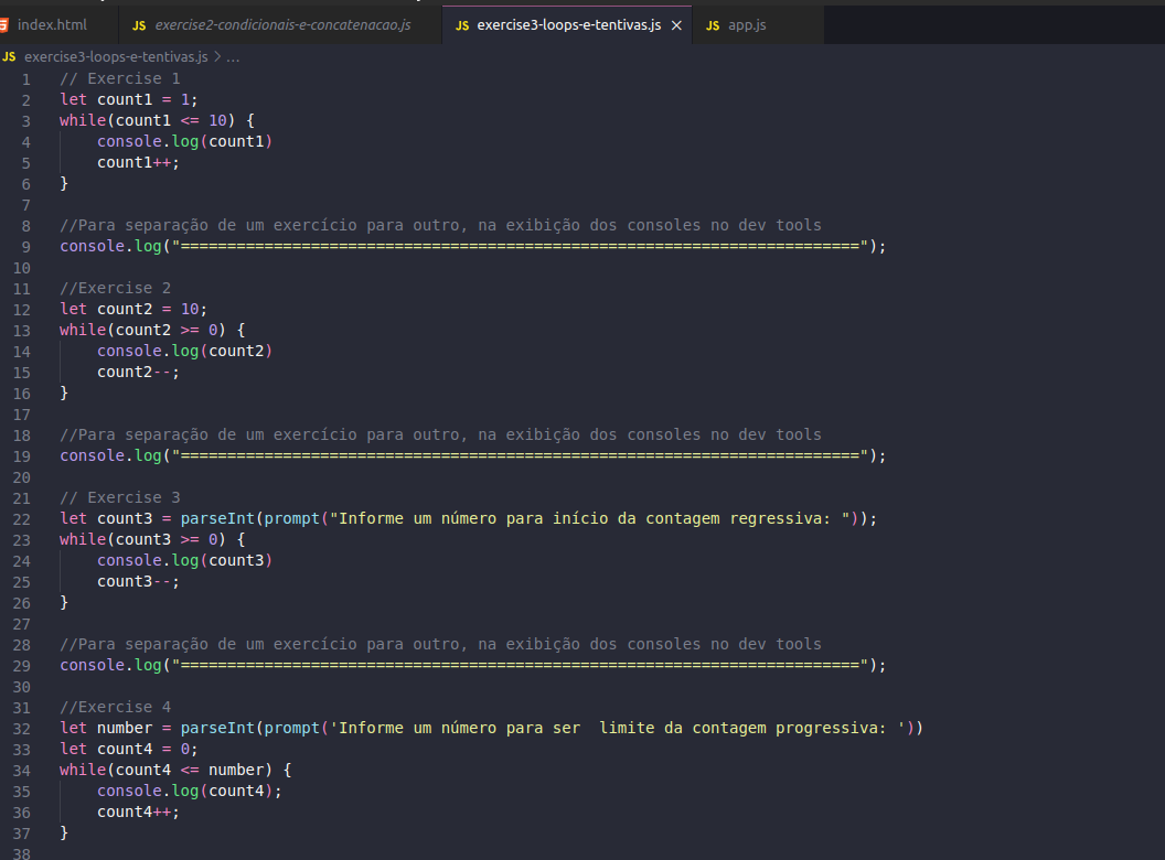 Imagem do desafio 3 Aula Loops e tentativas