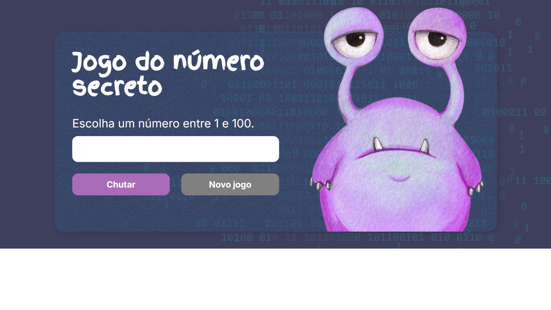 página inicial do meu jogo.