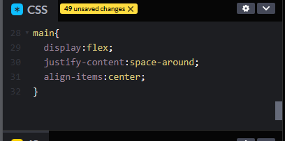 solução no css: display:flex justify-content:space-around align-items:center