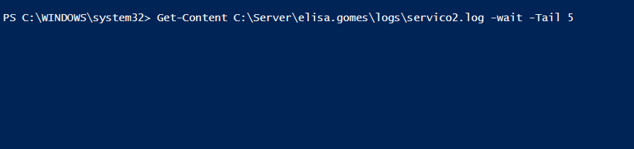 Tentativa powershell