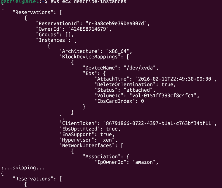 Imagem do que está aparecendo no momento