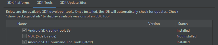 Android SDK Command-line Tools