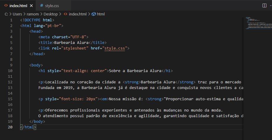 Código HTML