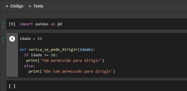 Estava seguindo oque aprendi na aula , colei até o codigo do professor para ver se não era algum erro meu , mas ali no caso era pra ter a resposta do IF ou do ELSE pq na aula pra ele aparece a resposta abaixo , mas comigo não , sei que pode parecer bobo mas queria saber o por que.