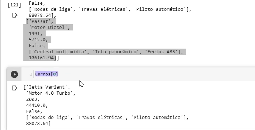 a do professor em comparação a minha